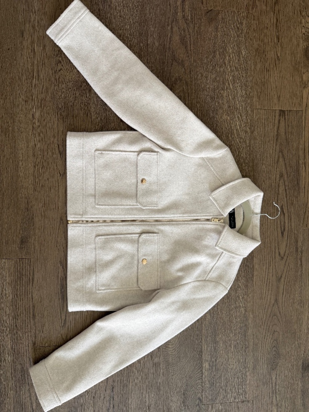 Zara Wool-Blend Cropped Jacket | Size Large | Worn Once